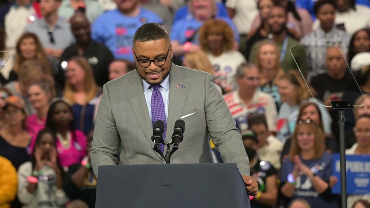 Pa. Lt. Gov. Austin Davis' complete speech at Kamala Harris rally in Harrisburg