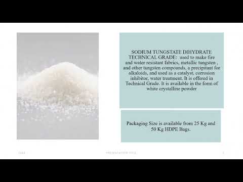 Sodium Tungstate Dihydrate