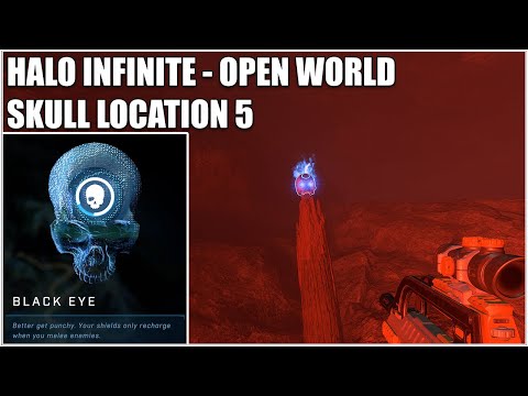 Open World Skull Location #5 (Black Eye Skull) - Halo Infinite Campaign