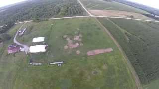 preview picture of video 'Flight over farm land at 2039 Yucca Ave, Ainsworth, IA 52201'