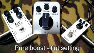 Video thumbnail for XOTIC RC Booster VS Mooer Pure Boost by Nagata Beck