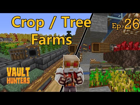 Crop and Tree farms with Create Mod - Minecraft Vault Hunters - Episode 26