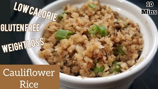 How to cook frozen cauliflower rice on the stove | cauliflower fried rice | healthy recipes