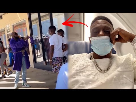 Boosie Gets Confronted By Lil Nas X Uncle In Front Of His Son😭!?