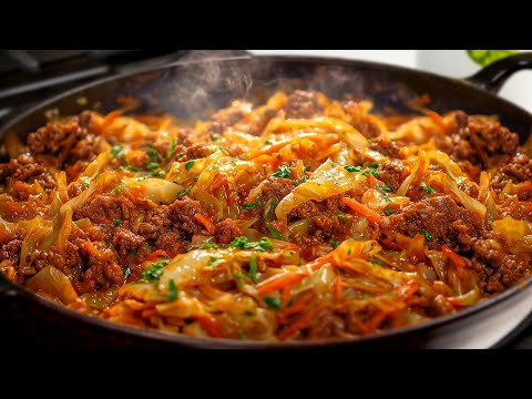 SERIOUSLY, I Could Eat This Ground Beef & Cabbage All Winter! Easy One-Pan Dinner