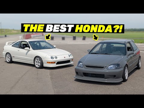 Roll Racing & Track Battle - Integra Type R VS Honda Civic K-Swap
