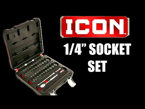 Harbor Freight Icon 1/4” Socket Set