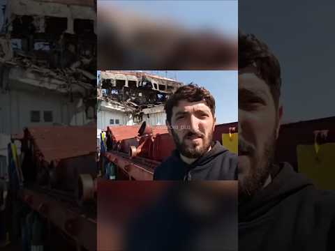 Первые кадры с атакованного российского судна!