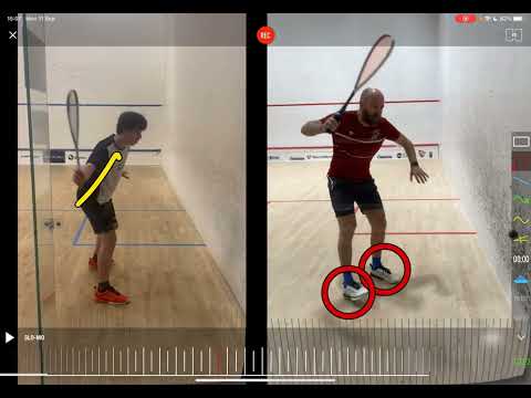 Deep forehand - Student v Coach