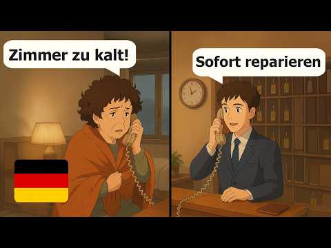 10 Short German Dialogues for beginners | In the Hotel (A1-A2)