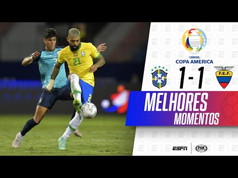 Gols e lances de Brasil x Equador