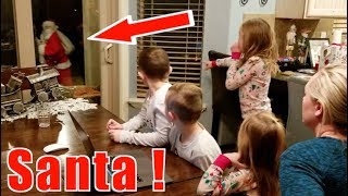 Santa Caught on Camera! Santa Left His Hat on Christmas!