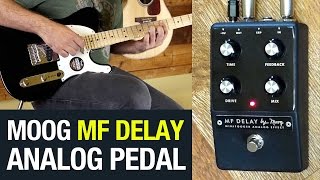 Video thumbnail for Moog MF Delay | MiniFooger Analog Delay Pedal Demo by Austin Bazaar