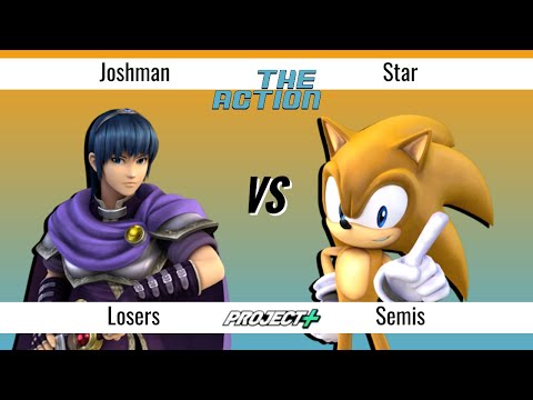The Action - Joshman (Marth) Vs. Star (Sonic) P+ Top 8 Losers Semis