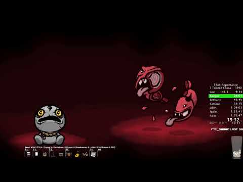 The Binding of Isaac Repentance: 7 Tainted Character Speedrun World Record 1:30:42