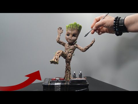 SCULPTURE DE BABY GROOT | Les Gardiens de la Galaxie | Timelapse