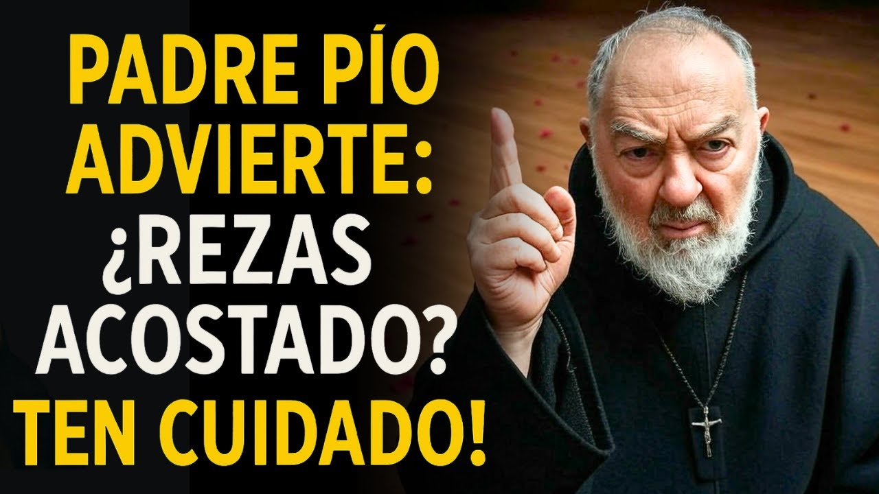 ⚠️ ¿TIENES LA COSTUMBRE DE REZAR ACOSTADO? PADRE PÍO HACE UNA ADVERTENCIA SERIA