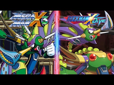 Toxic Seahorse Boss Comparison - Mega Man X DiVE