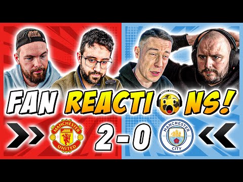 Man City Fans GUTTED 🤣 Reactions to Man United 2-0 Man City | Premier League Fan Reactions