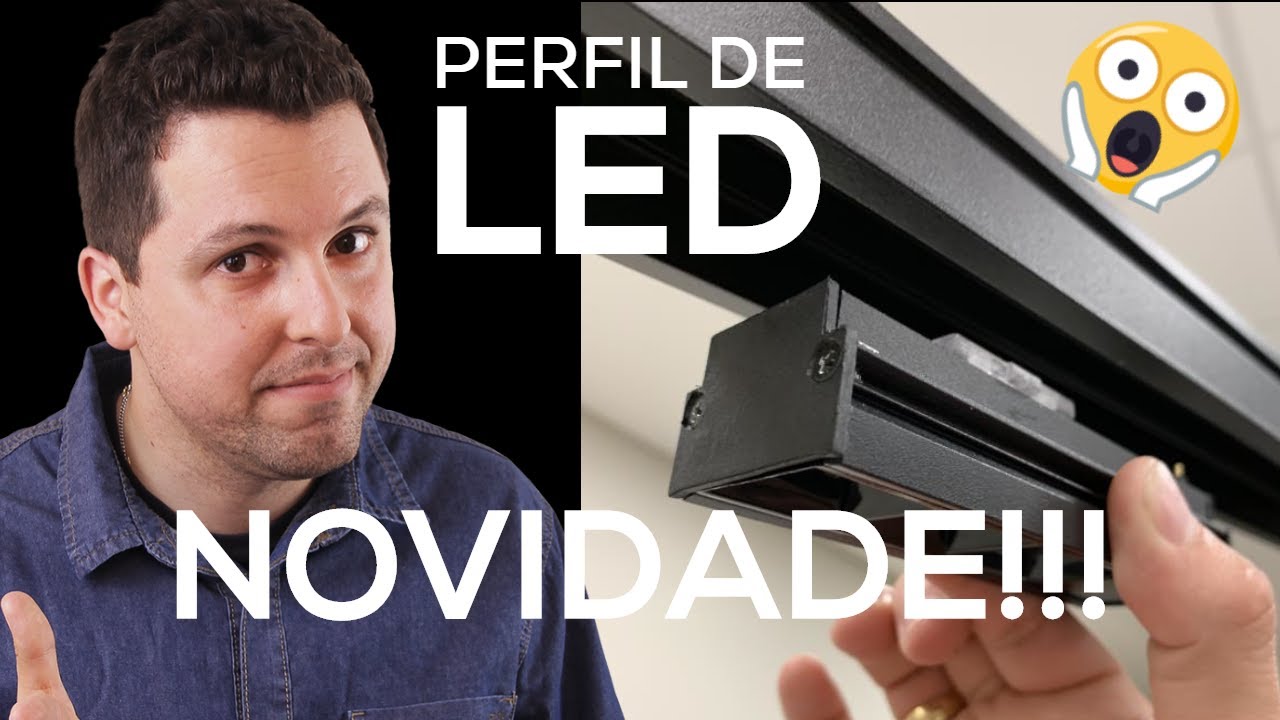NOVO Trilho Eletrificado Perfil de LED FÁCIL de instalar