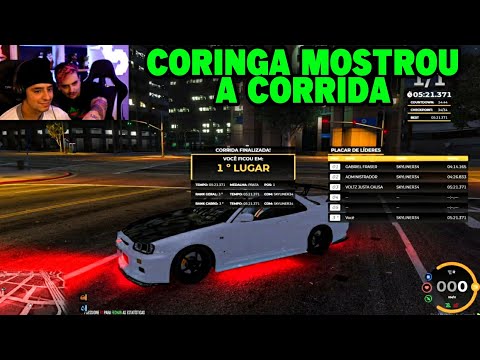 CORINGA TESTANDO A CORRIDA DA BAGUNCINHA 2 0 - LIVEIRO GTA RP