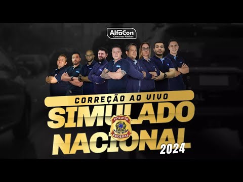 Concurso PF 2024 - Correção do Simulado Nacional | Alfacon