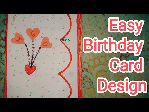 Easy Birthday Card Design | Birthday Card | @SudipaSarker.