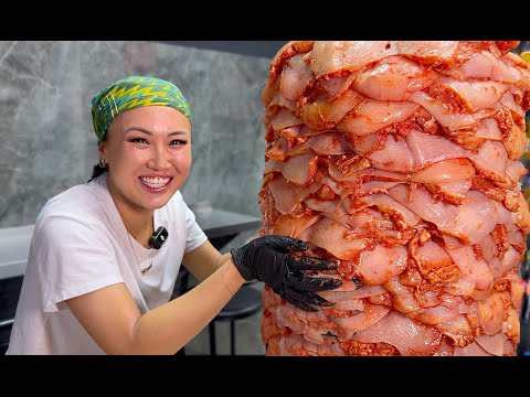 Eating Doner Only for 24 Hours of in Baku Azerbaijan!! Organic Street Food Feast!