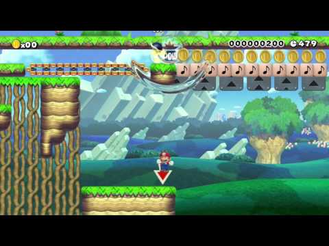 Race with shell! (find real end) - Mario Maker Gameplay