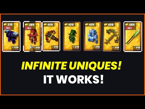 "Lucky of The Sea" for COUNTLESS UNIQUE GEAR in SECONDS! | Minecraft Dungeons