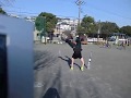 25 metre handstand walking on fingers in 40 second