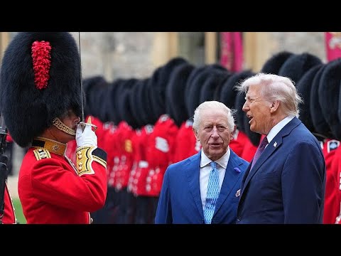 Video Thumbnail: Trump welcomed to Windsor Castle with full royal pageantry