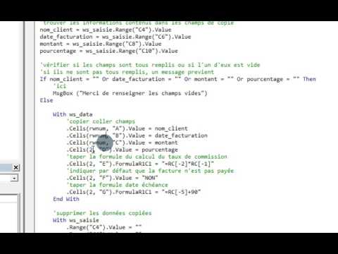 Excel VBA 212 Utiliser la première ligne vide