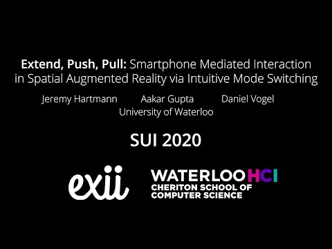 Thumbnail for 'Extend, Push, Pull: Smartphone Mediated Interaction in Spatial Augmented Reality via Intuitive Mode Switching'
