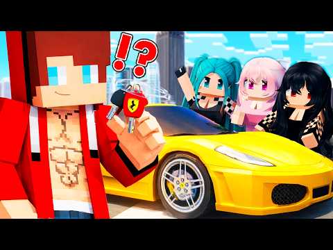 JJ Met GIRL in SUPERCAR And Become RACER in VILLAGE!? Can JJ ESCAPE?  - Maizen Minecraft JJ & Mikey