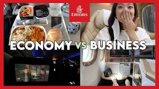 ✈️ EMIRATES ECONOMY vs BUSINESS CLASS: Flight Review 에미레이트항공 이코노미와 비즈니스 비교리뷰 | Crystall Cho