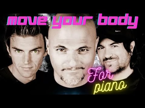 How to play 🎹 MOVE YOUR BODY 🎹on piano for beginners | EIFFEL 65 | 90S dance music