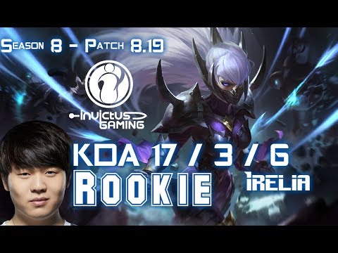IG Rookie IRELIA vs RYZE Mid - Patch 8.19 KR Ranked