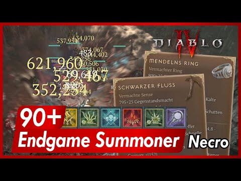 Diablo 4 | Summoner Necromancer Endgame build Mendelns Ring (Ring of Mendeln) + Schwarzer Fluss