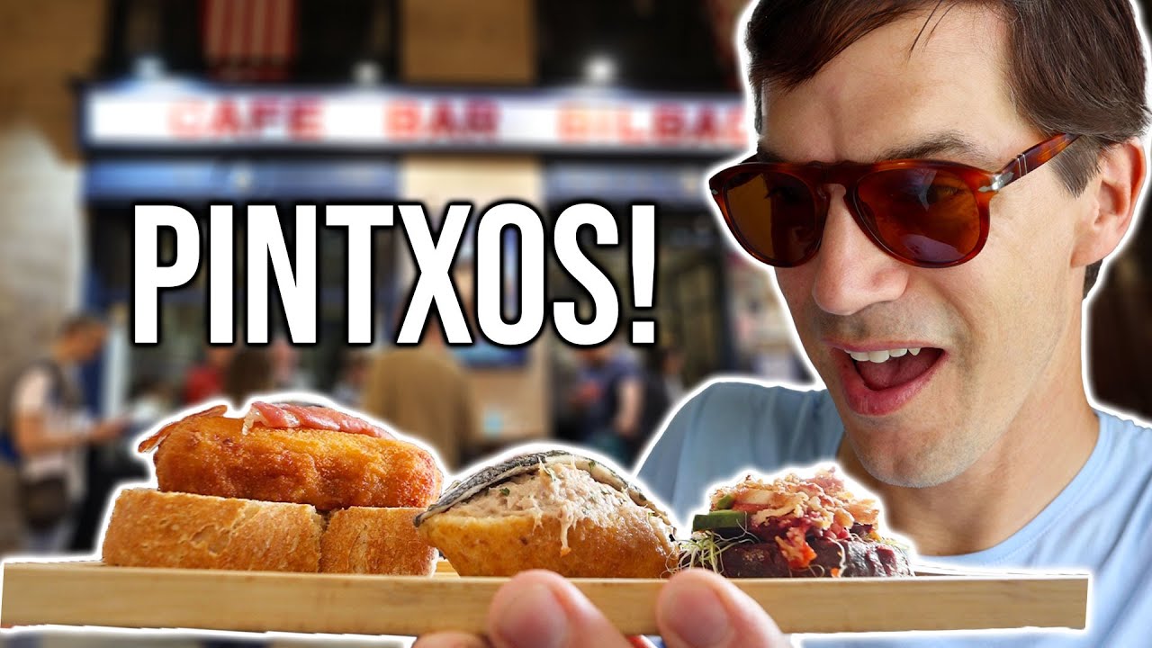 Bilbao's BEST PINTXOS BARS - Top 5 Basque Tapas 🍤🌮🍻 thumbnail