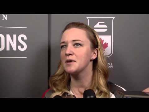 2016 Ford World Women's Curling Championship - Media Scrum - Bronze Medal Game