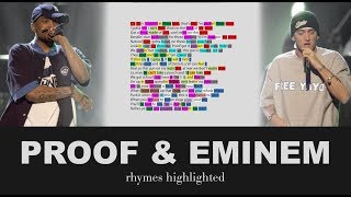 Proof &amp; Eminem on Trapped - Verse 1 - Lyrics, Rhymes Highlighted (080)
