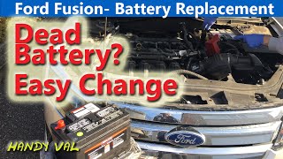 Ford (Fusion) Battery Change Replacement  - Easy Step by Step