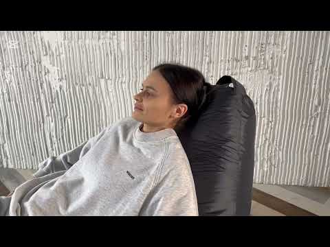 Миниатюра изображения товара Бескаркасное кресло Mio Tesoro Груша XXXL / GF-140x95-S (серебро)