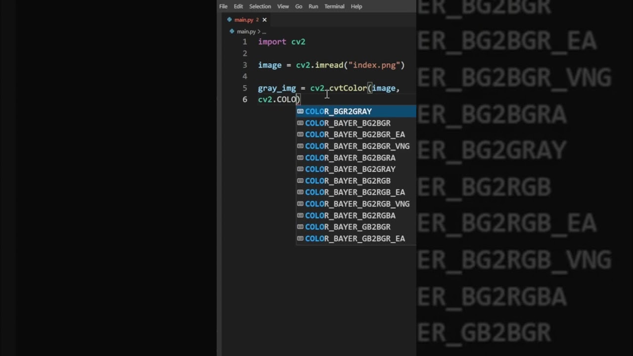 How do I make a color to grayscale using open CV? Tipseri
