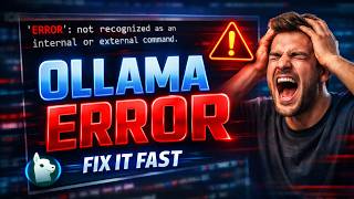 How to Fix Ollama Not Recognized as Internal or External Command (2026)