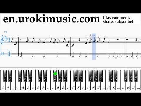 Piano lessons (right hand) Kesha - This Is Me - The Greatest Showman Sheet Music Tutorial um-ih352