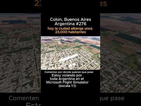 Colon, Buenos Aires desde el Microsoft Flight Simulator #colon #buenosaires #msfs #joaha45