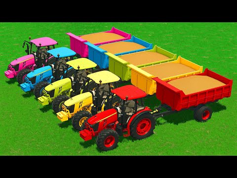 HARVEST AND TRANSPORT PEANUTS WITH JOHN DEERE TRACTORS 🥜🚜 - Farming Simulator 25