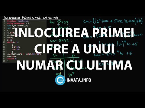 Inlocuirea primei cifre a unui numar cu ultima C++